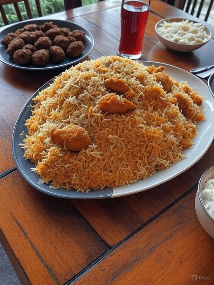 1 Plate chciken,Qorma,Half chciken biryani,2 shami kabab,2 Rogani nan,HALF LITER DRINK,1 RAITA 1 Plate chciken,Qorma,Half chciken biryani,2 shami kabab,2 Rogani nan,HALF LITER DRINK,1 RAITA